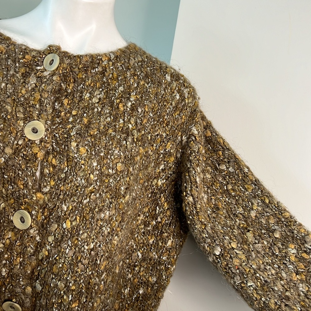 ALPS Alpaca Blend Variegated Knit Cardigan XL - Picture 4 of 9